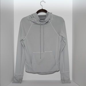 Athleta striped sweatshirt, grey and white, size xxs in womens